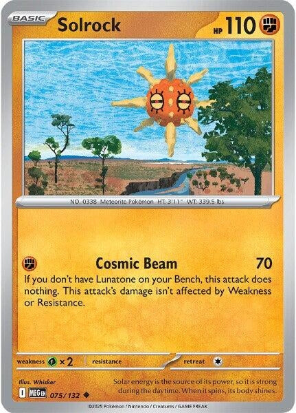 075/132 - Solrock - Mega Evolution
