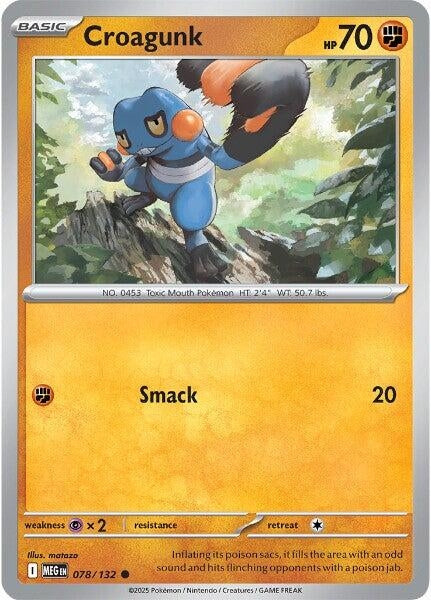 078/132 - Croagunk - Mega Evolution