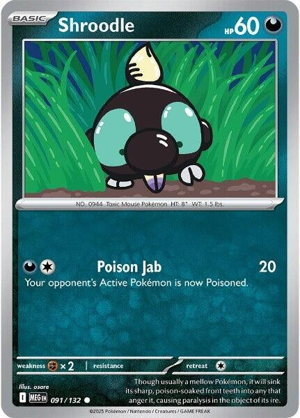 091/132 - Shroodle - Mega Evolution