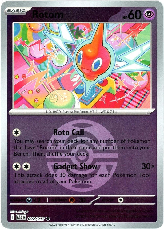 092/217 - Rotom - Poke Ball - Ascended Heroes