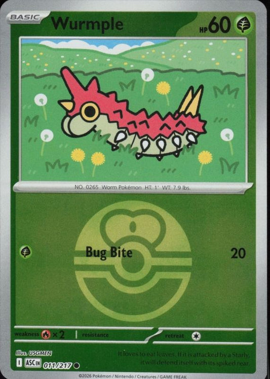 011/217 - Wurmple - Poke Ball - Ascended Heroes