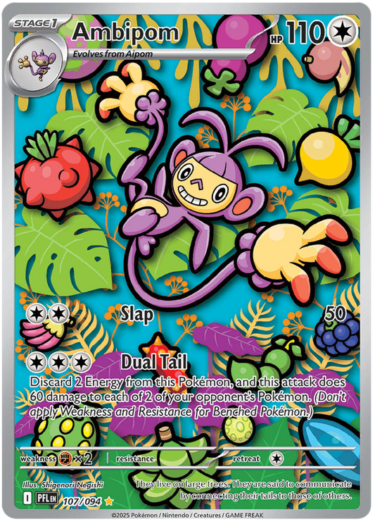 107/094 - Ambipom - Phantasmal Flames