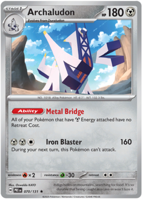 070/131 - Archaludon - Prismatic Evolutions