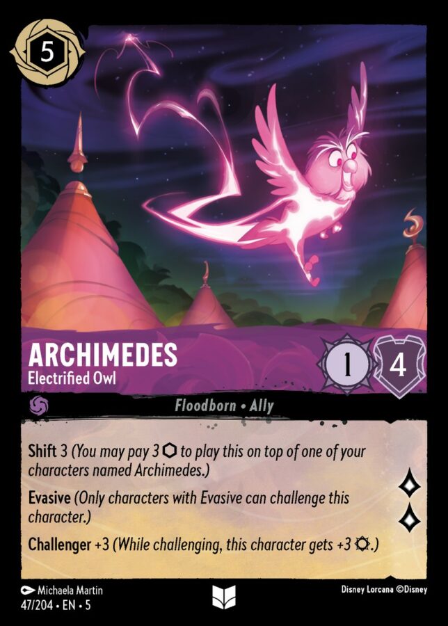 047/204 - Archimedes - Electrified Owl - Shimmering Skies