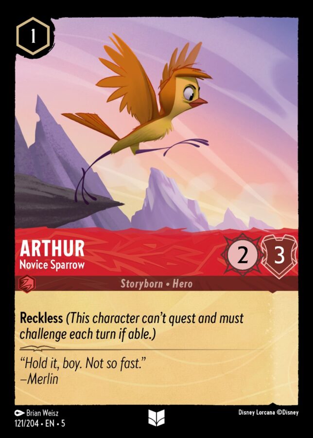 121/204 - Arthur - Novice Sparrow - Shimmering Skies