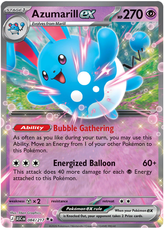 084/217 - Azumarill ex - Ascended Heroes