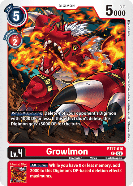 BT17-010C Growlmon