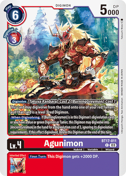 BT17-011C Agunimon