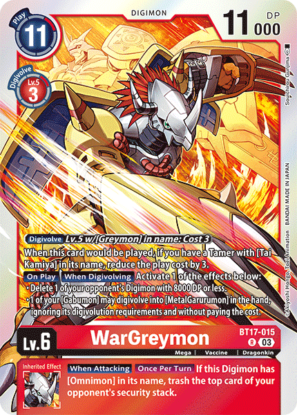 BT17-015R WarGreymon