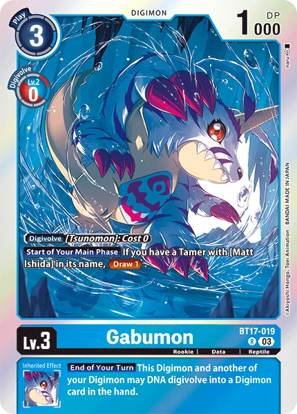 BT17-019R Gabumon