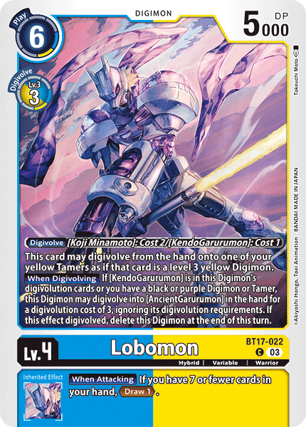 BT17-022C Lobomon