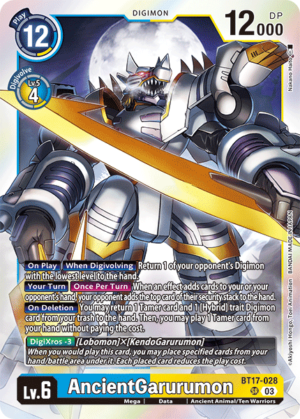 BT17-028SR AncientGarurumon