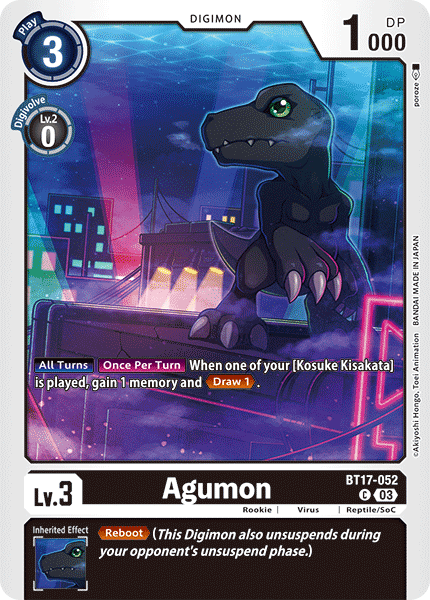 BT17-052C Agumon