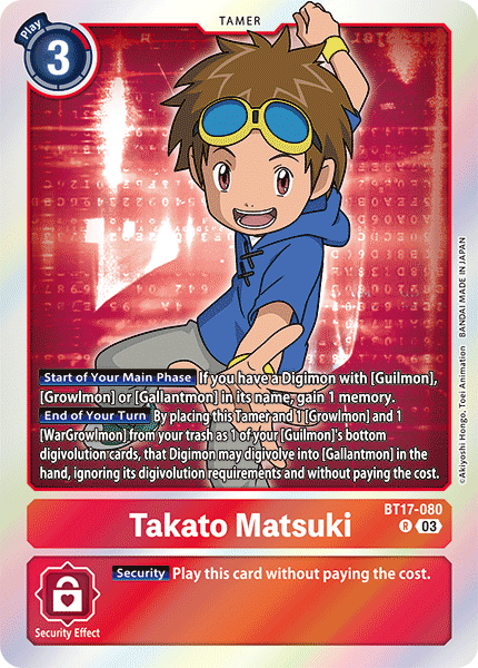 BT17-080R Takato Matsuki