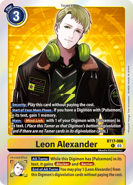 BT17-086R Leon Alexander