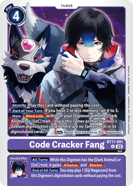 BT17-091UC Code Cracker Fang