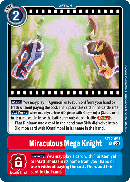 BT17-095UC Miraculous Mega Knight