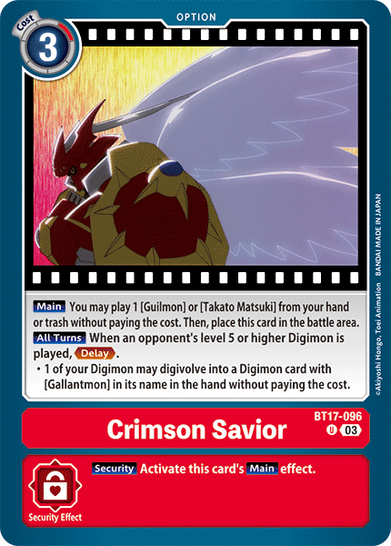 BT17-096UC Crimson Savior