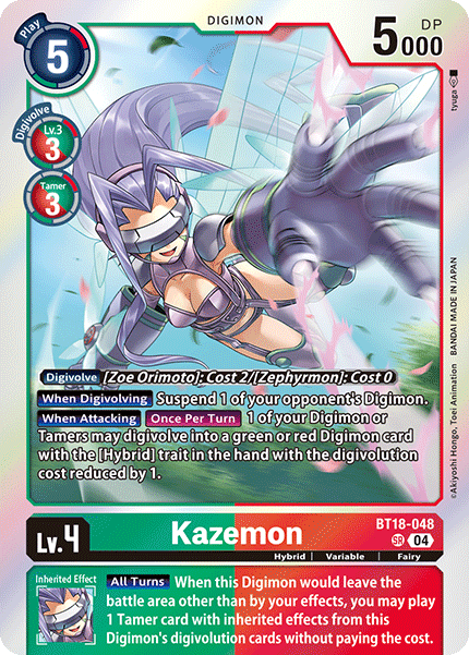 BT18-048SR Kazemon