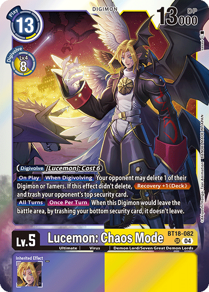 BT18-082SR Lucemon: Chaos Mode