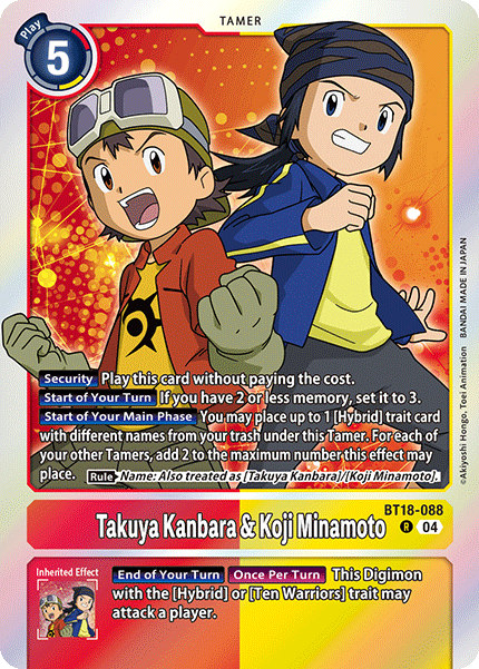 BT18-088R Takuya Kanbara & Koji Minamoto