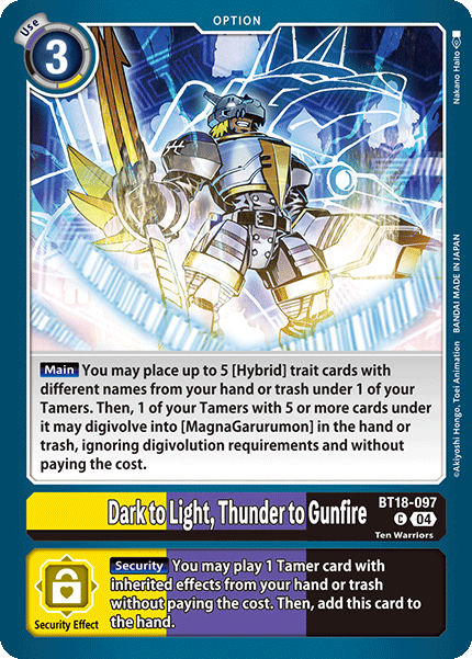 BT18-097C Dark to Light Thunder to Gunfire