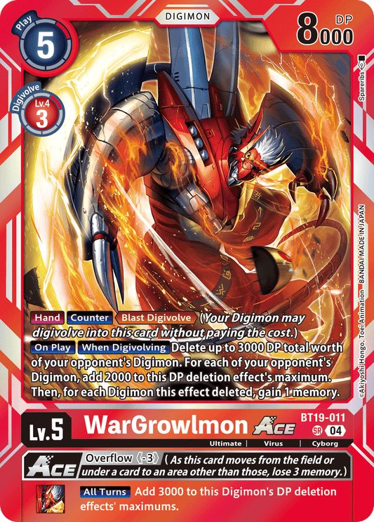 BT19-011SR WarGrowlmon ACE