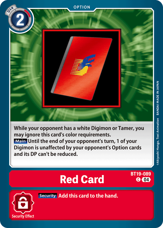 BT19-089C Red Card