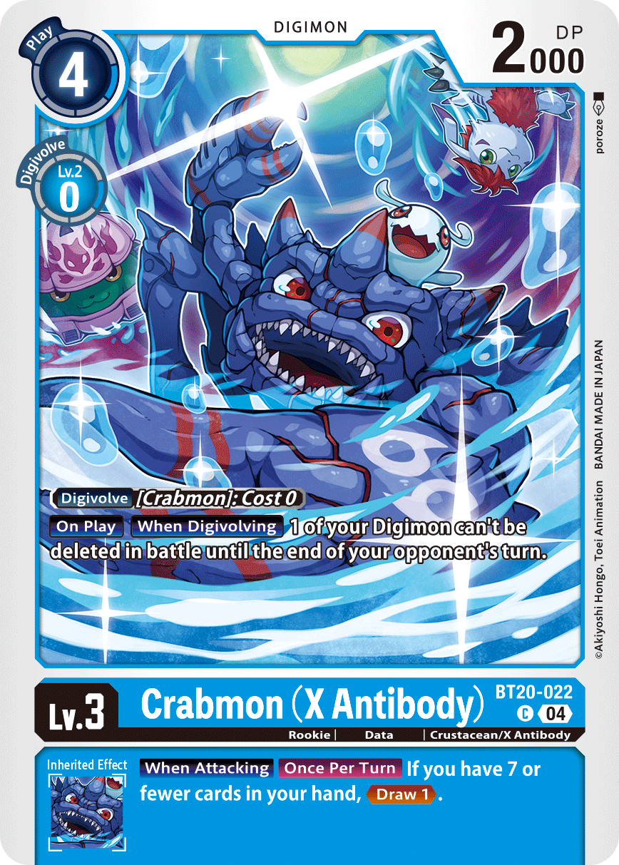 BT20-022C Crabmon (X Antibody)