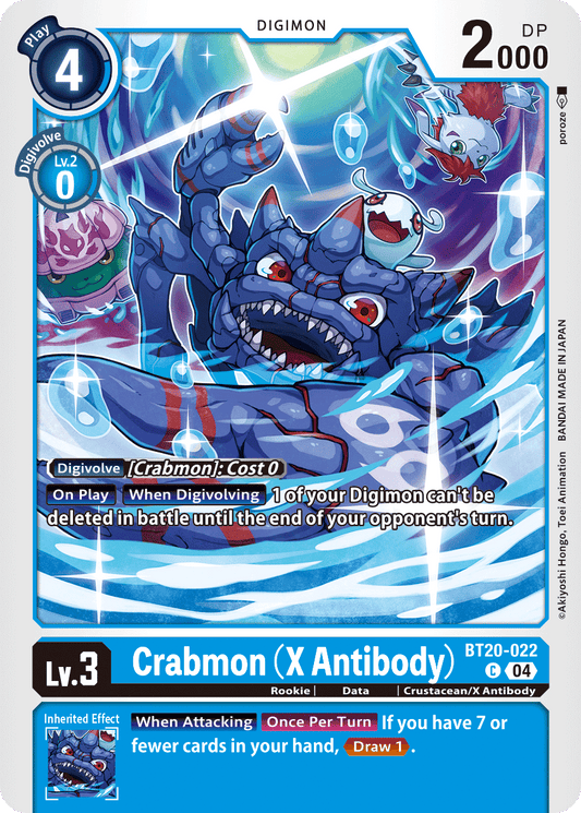 BT20-022C Crabmon (X Antibody)