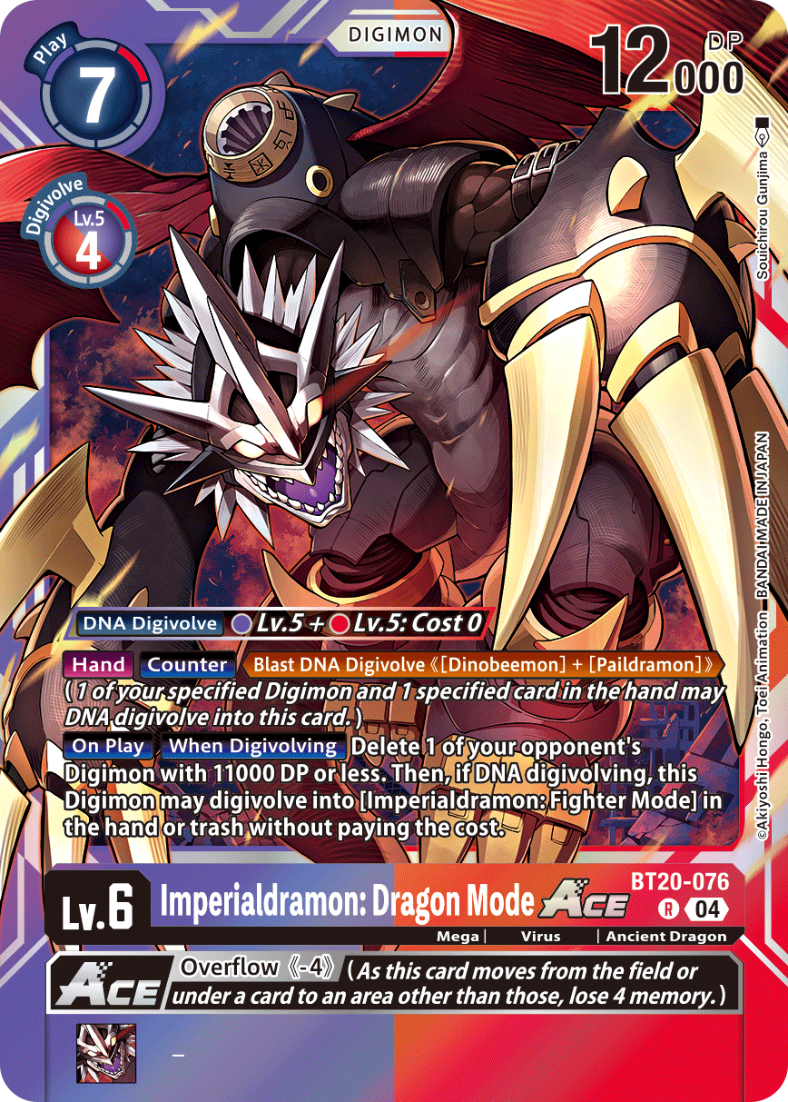 BT20-076R Imperialdramon: Dragon Mode ACE