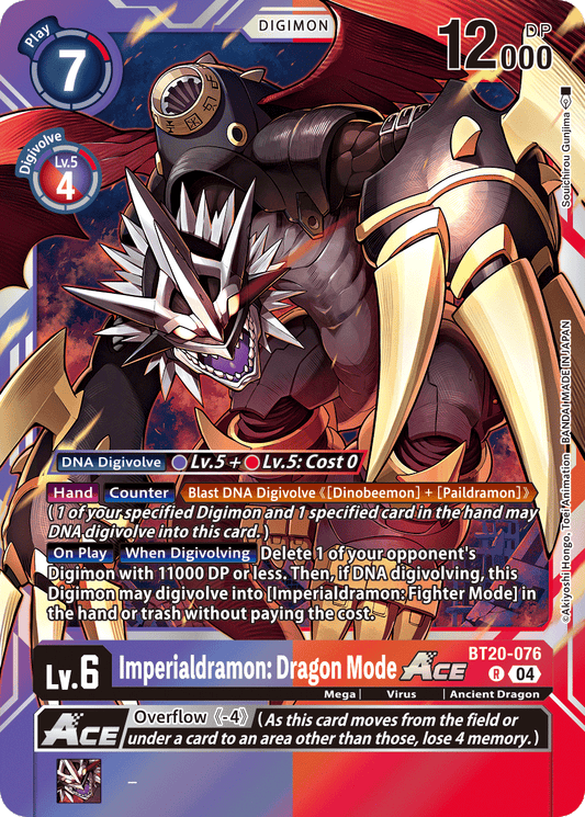 BT20-076R Imperialdramon: Dragon Mode ACE