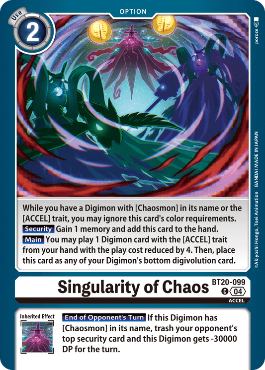 BT20-099C Singularity of Chaos