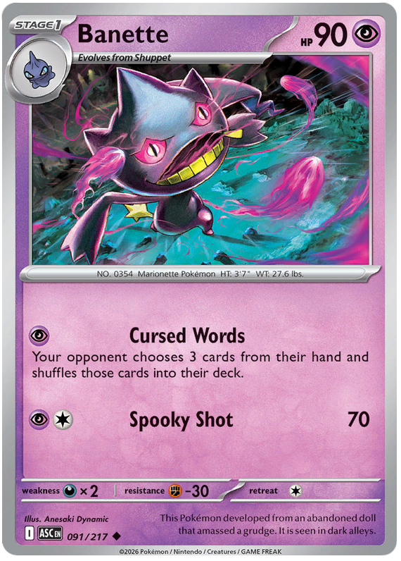 091/217 - Banette - Ascended Heroes