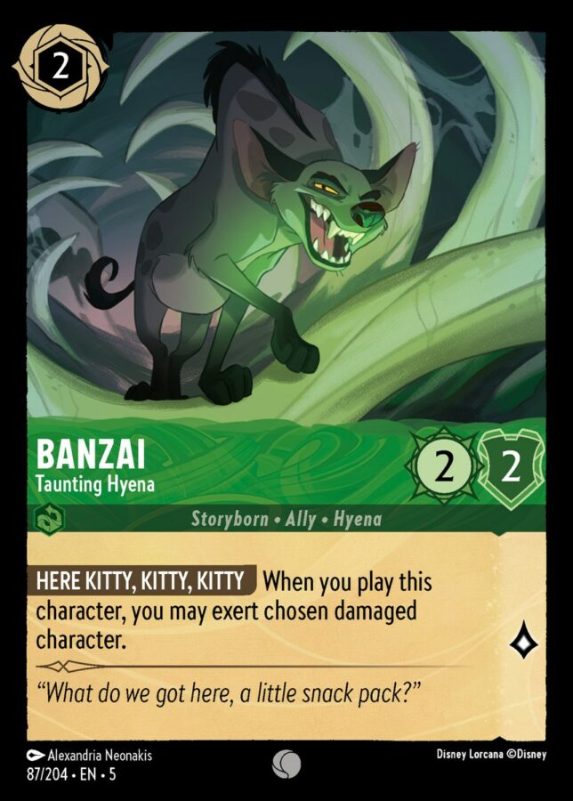 087/204 - Banzai – Taunting Hyena - Shimmering Skies