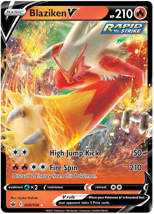 020/198 - Blaziken V - Chilling Reign
