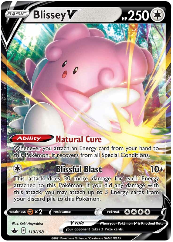 119/198 - Blissey V - Chilling Reign