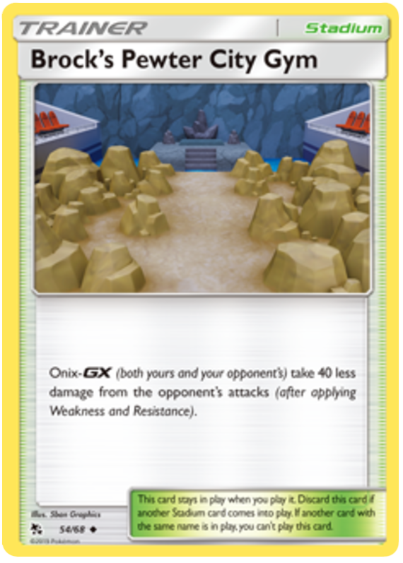 054/68 - Brock's Pewter City Gym - Hidden Fates