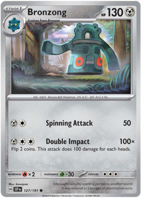 127/191 Bronzong - Surging Sparks