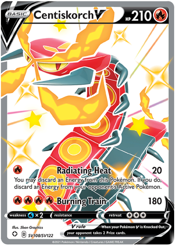 SV108/SV122 - Centiskorch V - Shining Fates