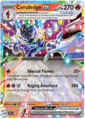 036/191 Ceruledge ex - Surging Sparks