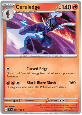 035/191 Ceruledge - Surging Sparks