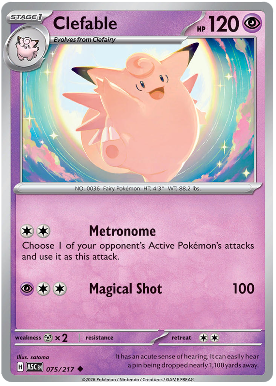075/217 - Clefable - Ascended Heroes