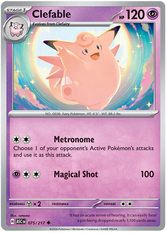 075/217 - Clefable - Ascended Heroes
