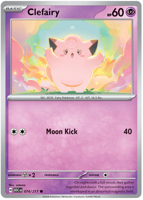 074/217 - Clefairy - Ascended Heroes