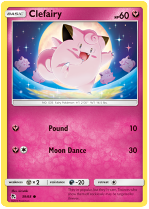 039/68 - Clefairy - Hidden Fates