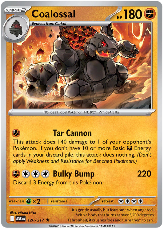 120/217 - Coalossal - Ascended Heroes