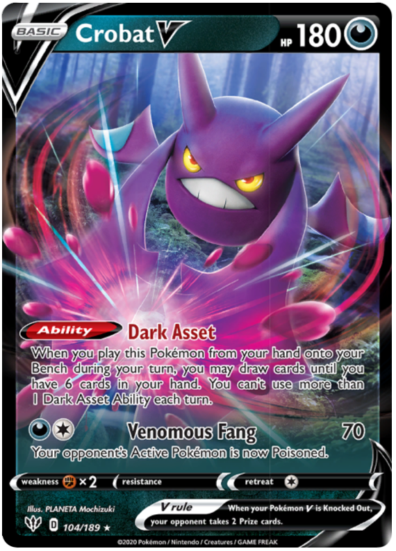 104/189 - Crobat V - Darkness Ablaze