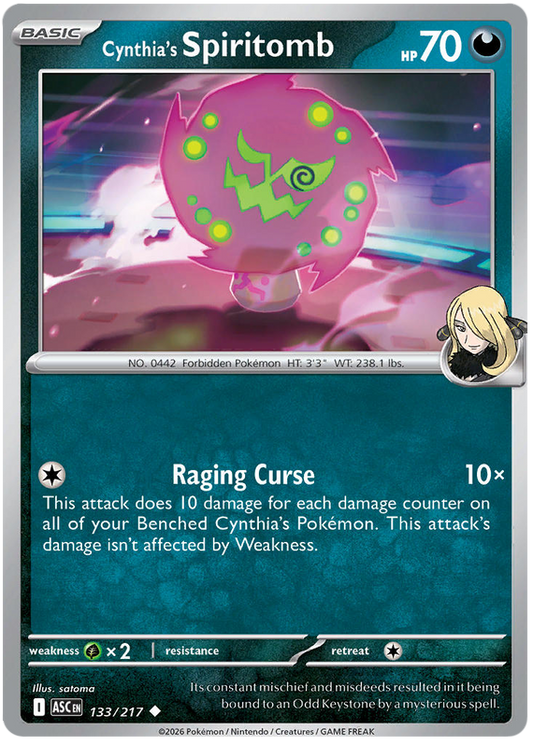 133/217 - Cynthia’s Spiritomb - Poke Ball - Ascended Heroes