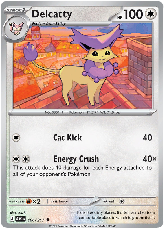 166/217 - Delcatty - Ascended Heroes